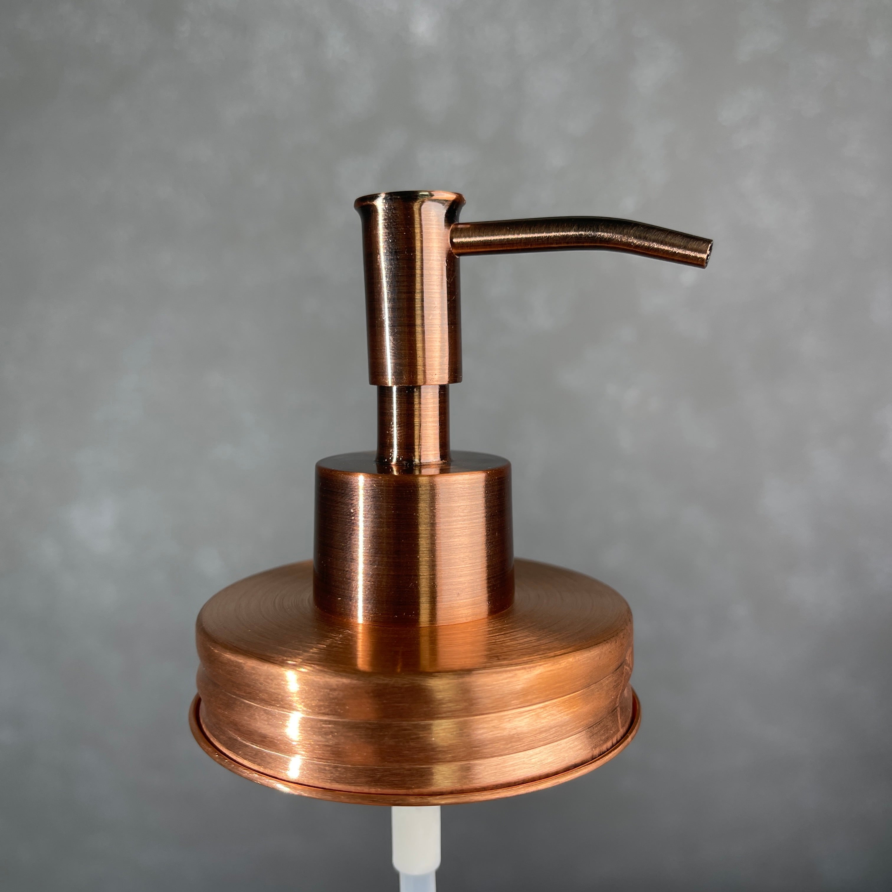 mason jar soap pump kit true solid copper lid copper plated skinny soap pump