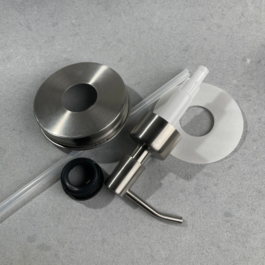 mason jar soap pump kit stainless steel slim and sleek stainless steel soap pump