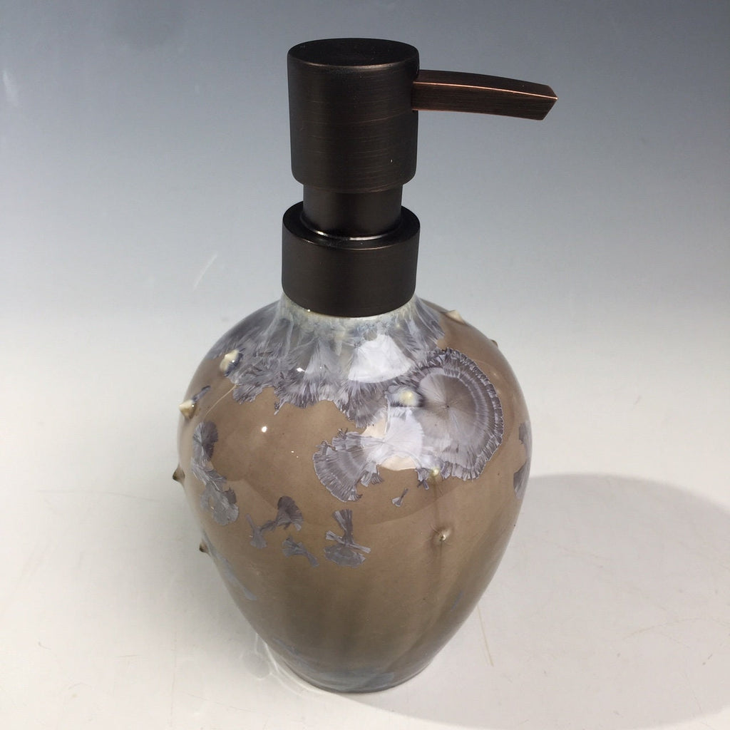 Soap Pump, Lotion and or Hand Sanitizer Pump smoke silver gray crystalline