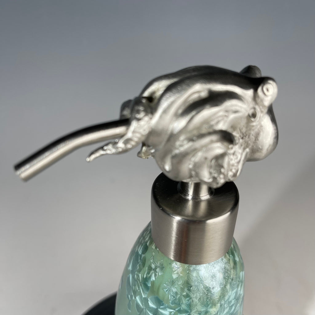 Octopus Soap Pump, Lotion and or Hand Sanitizer Pump Ocean bath, Crystal Sea Fade