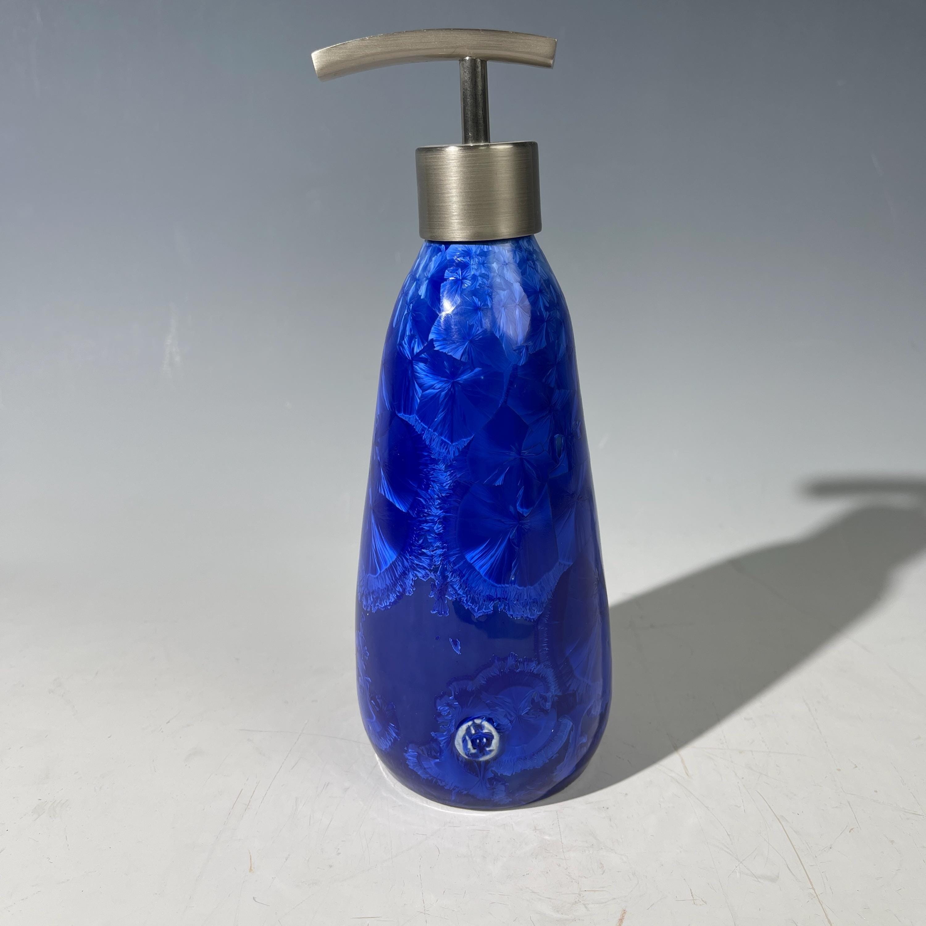 Soap Pump, Lotion and Hand Pump Electric Cobalt wavelength vibration crystalline glazed
