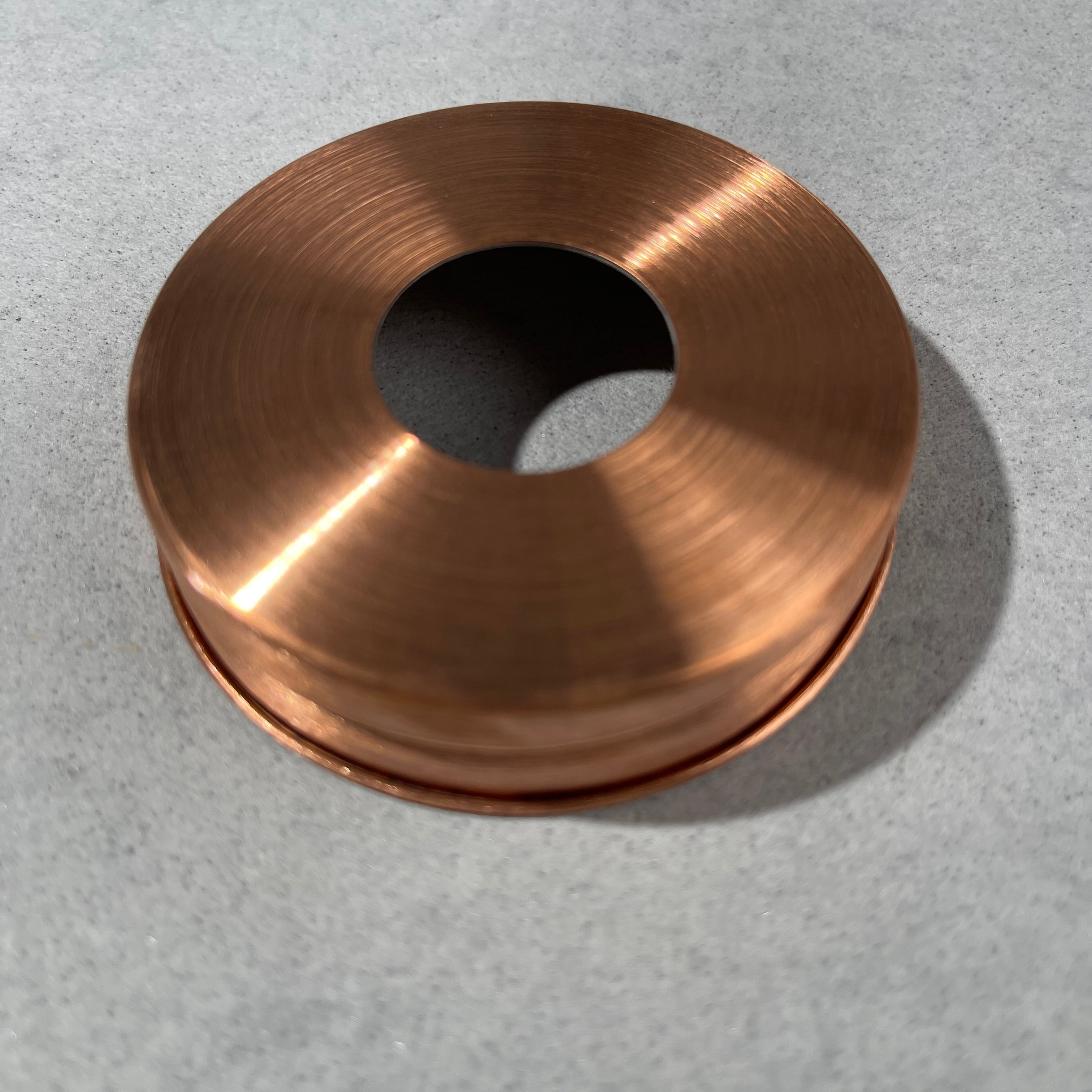 copper mason jar  regular mouth lid with collar thread and poly gasket