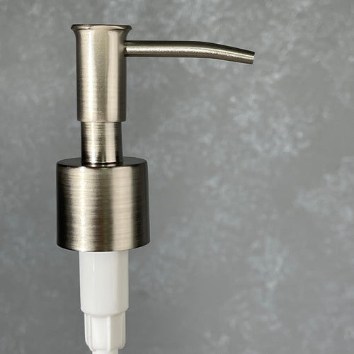 skinny head stainless metal soap pump top 24-410 size 2cc dispenser