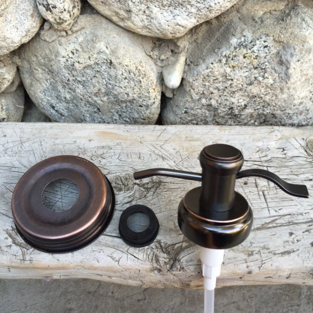 Mason Jar Soap Pump Kit Bronze Old Fashioned Well Pump