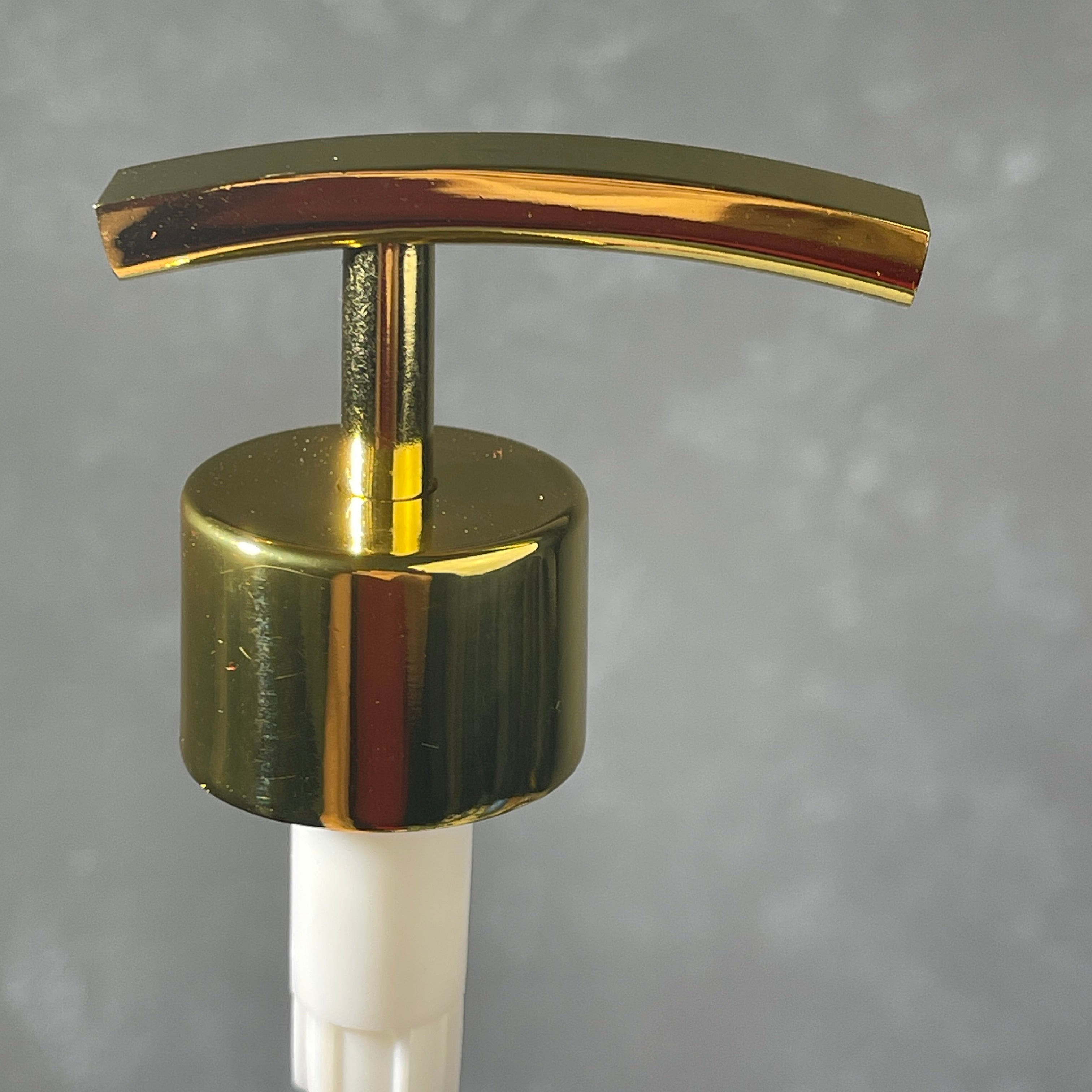 Gold finish metal soap or lotion dispenser rainbow 2cc model