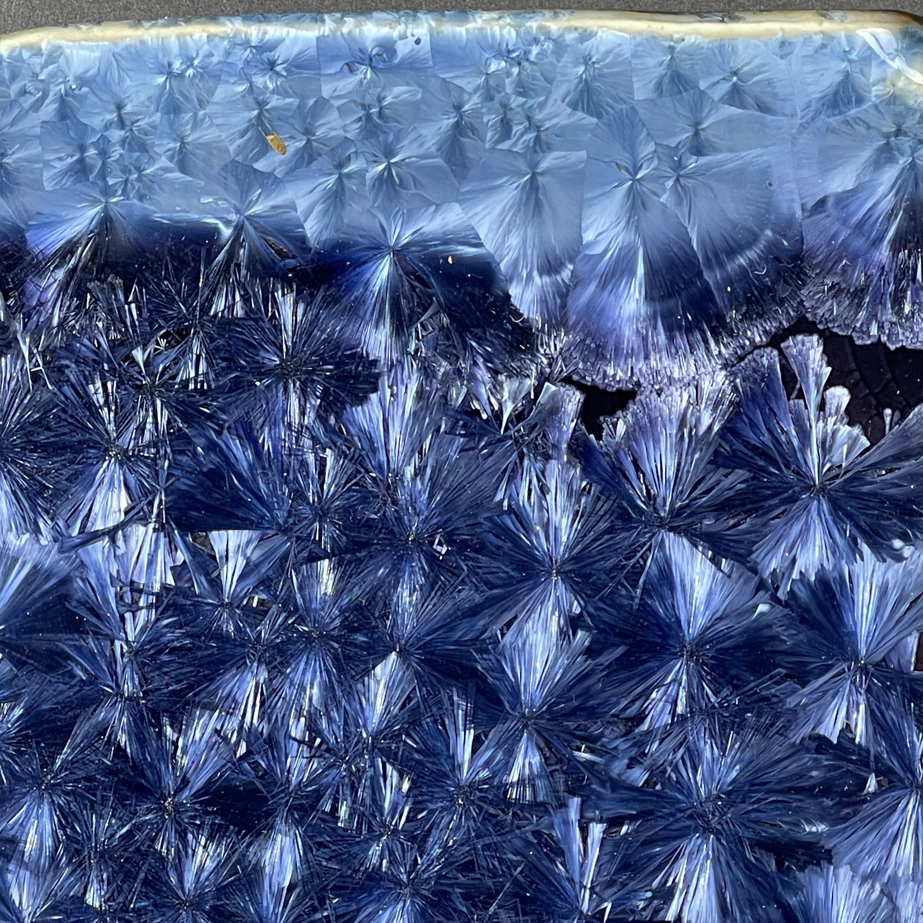 Purple macro-crystalline  rectangular tray by Hong Rubinstein