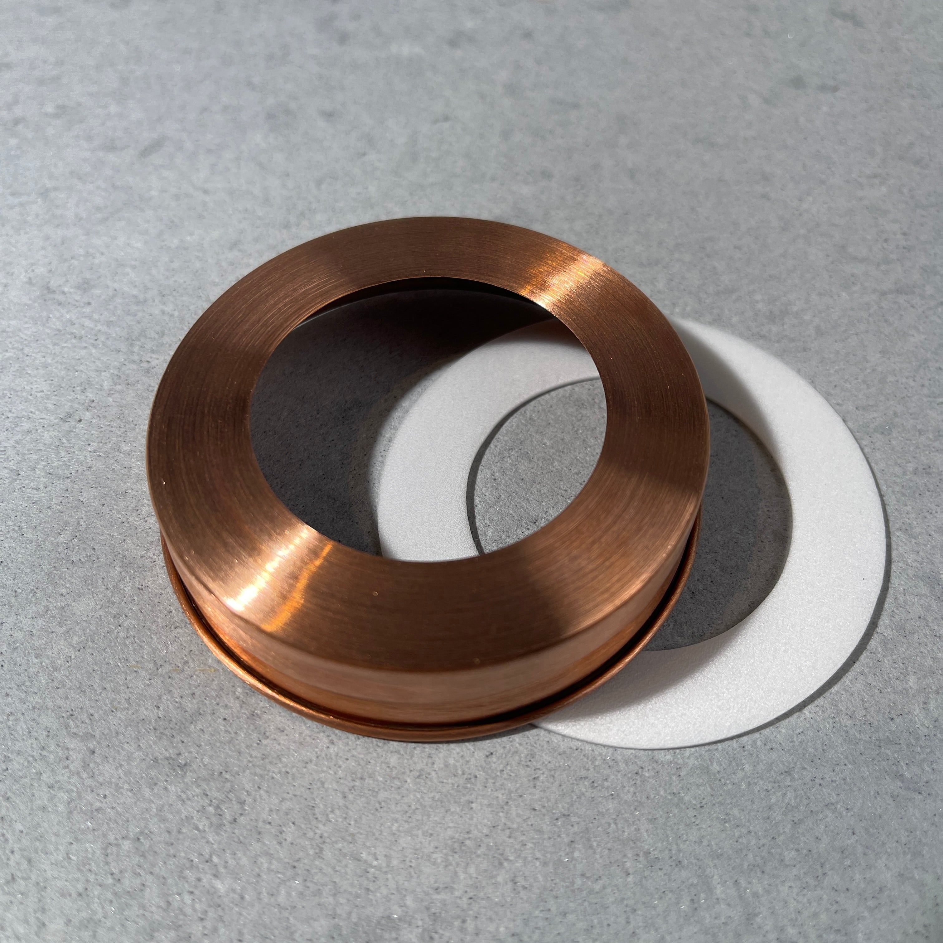  solid copper mason jar lid - lid band with foam collar size hole