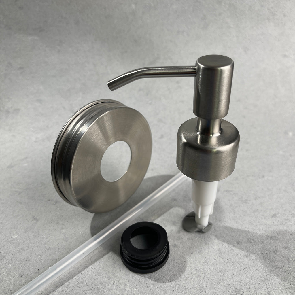 mason jar soap pump kit stainless steel slim and sleek stainless steel soap pump