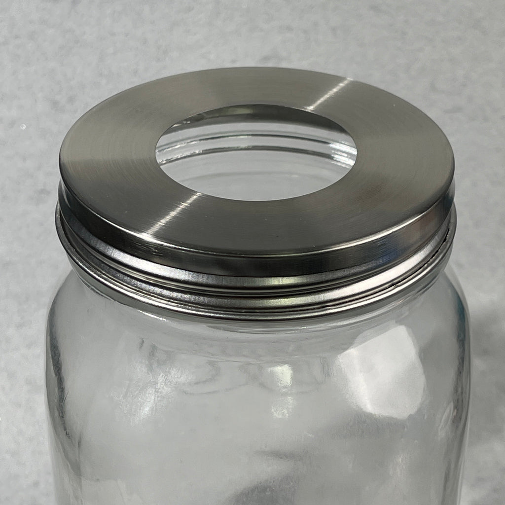 mason jar stainless lid adapter for foam pumps and crafts