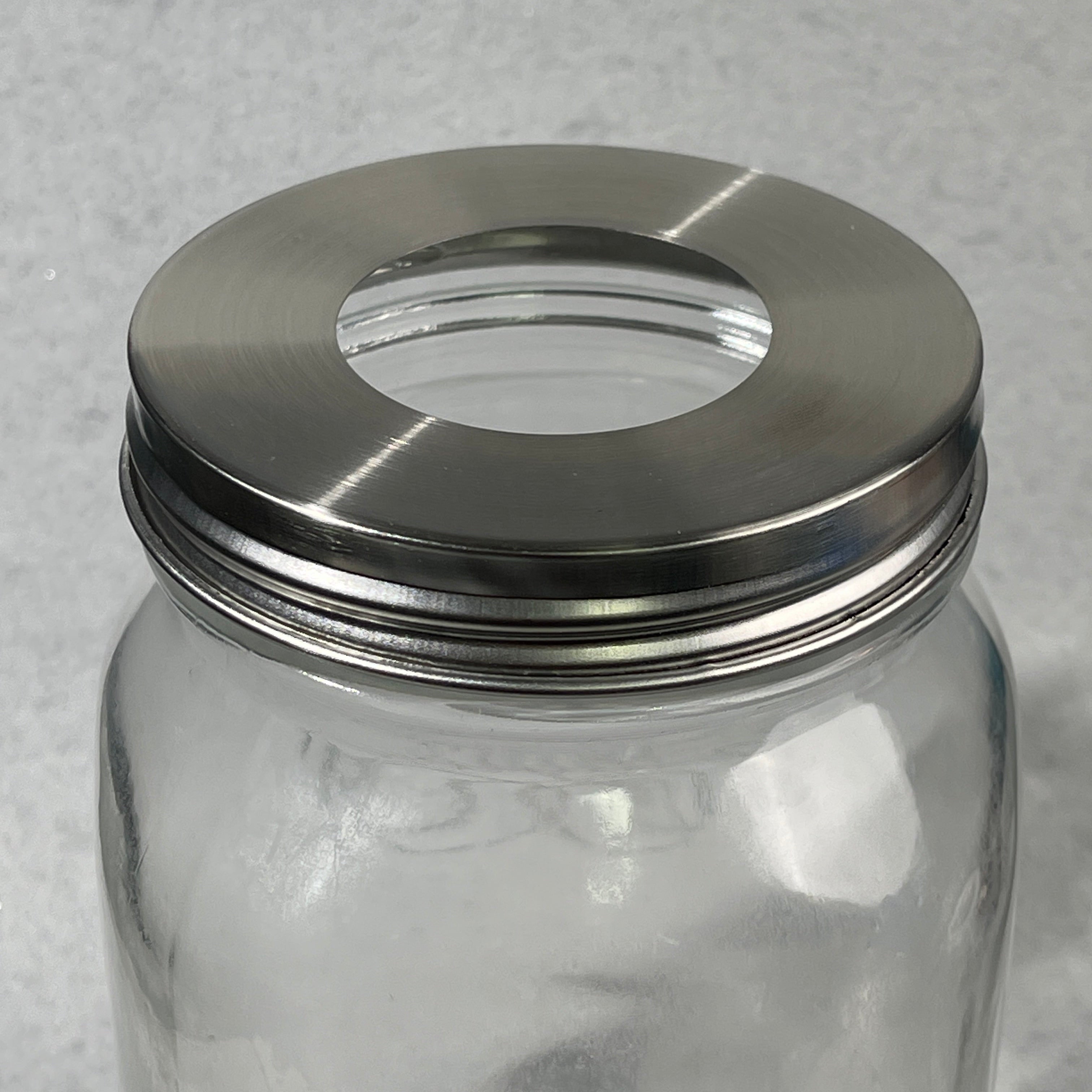 mason jar stainless lid adapter for foam pumps and crafts