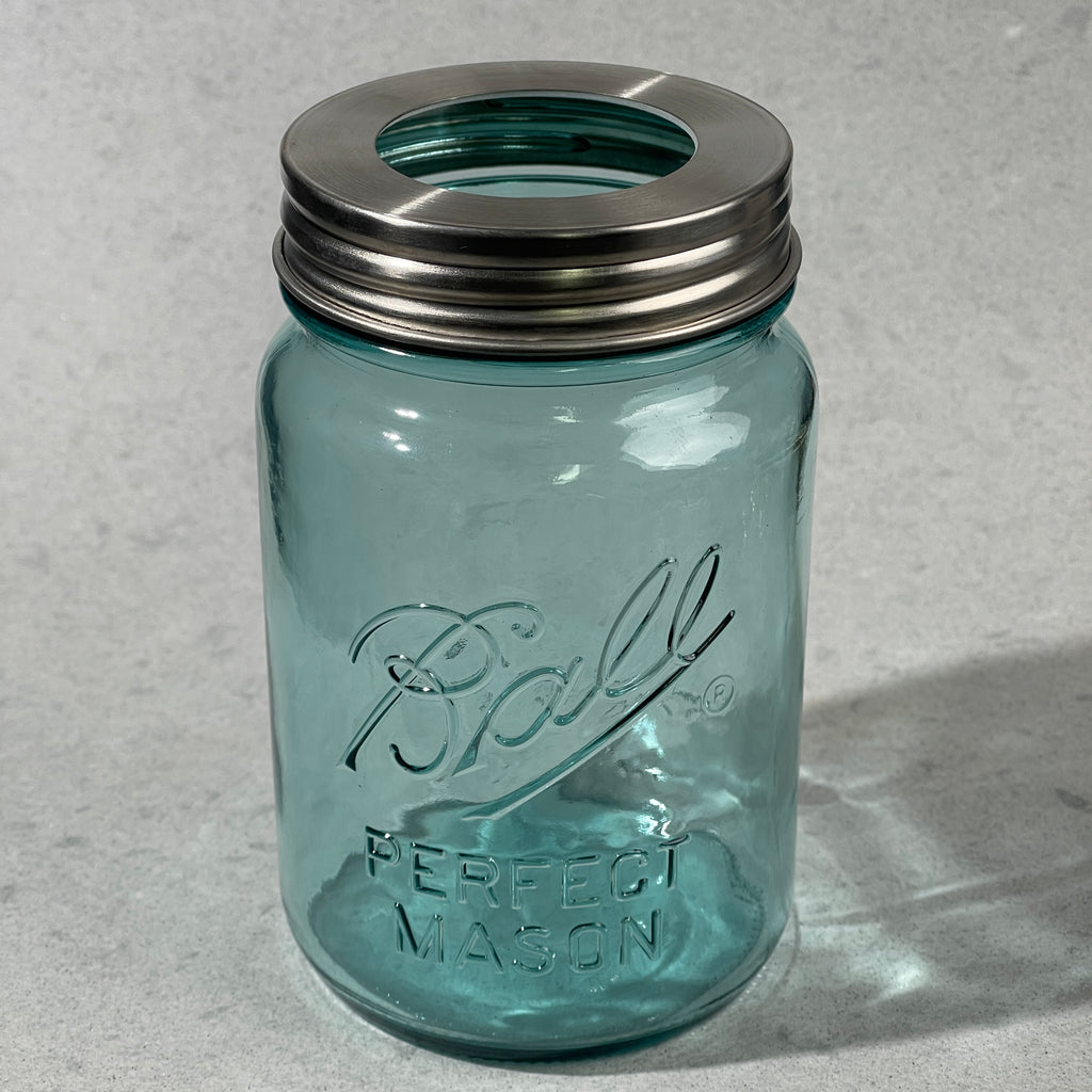 Mason jar stainless lid band adapter lid for crafts or foam pumps