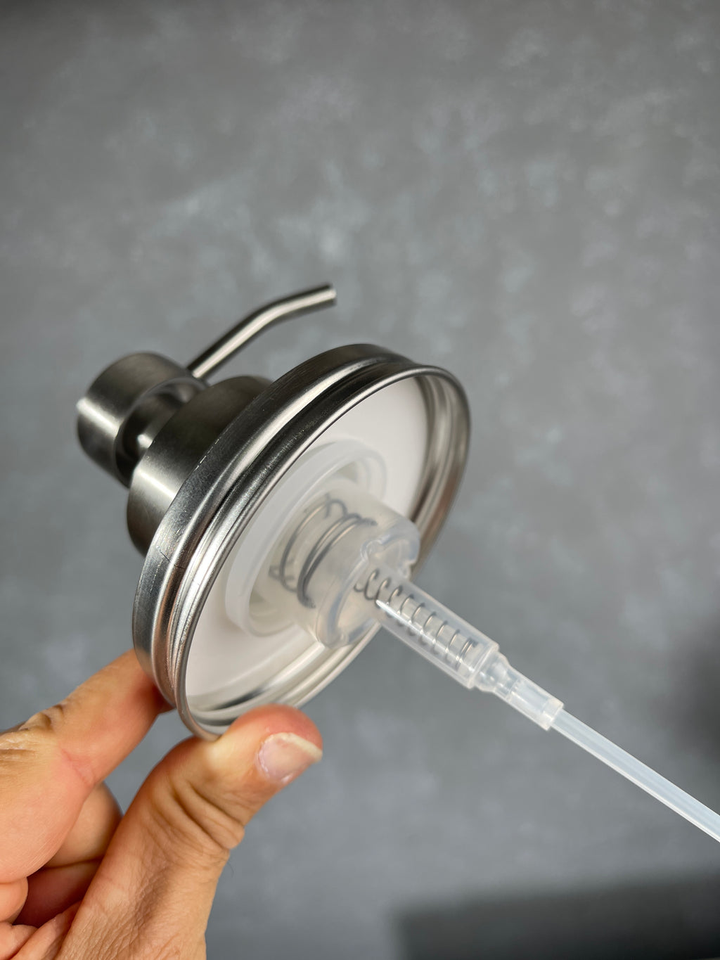 Mason Jar Soap Pump Kit Big Stainless Foamer Wide Mouth