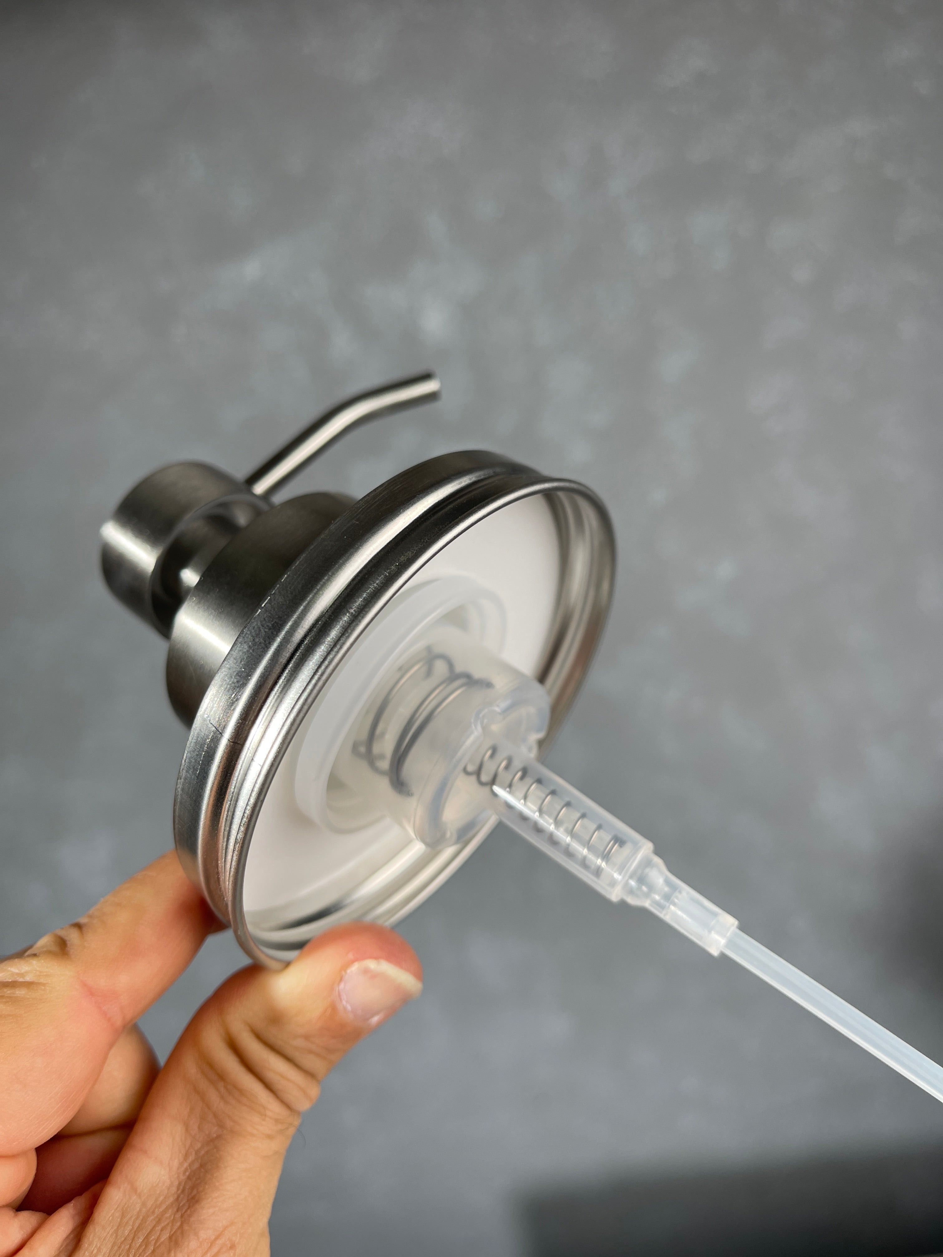 Mason Jar Soap Pump Kit Big Stainless Foamer Wide Mouth