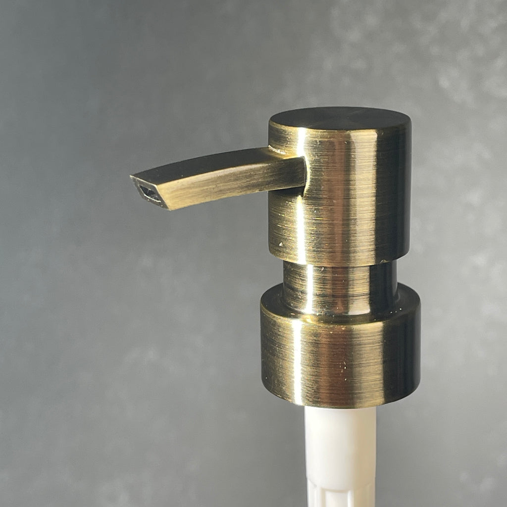 heavy duty flat head brass soap dispanser top
