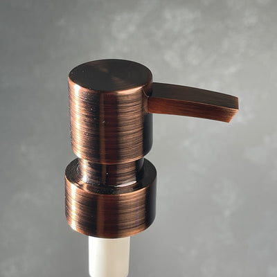 copper heavy duty flat thead soap pump dispenser