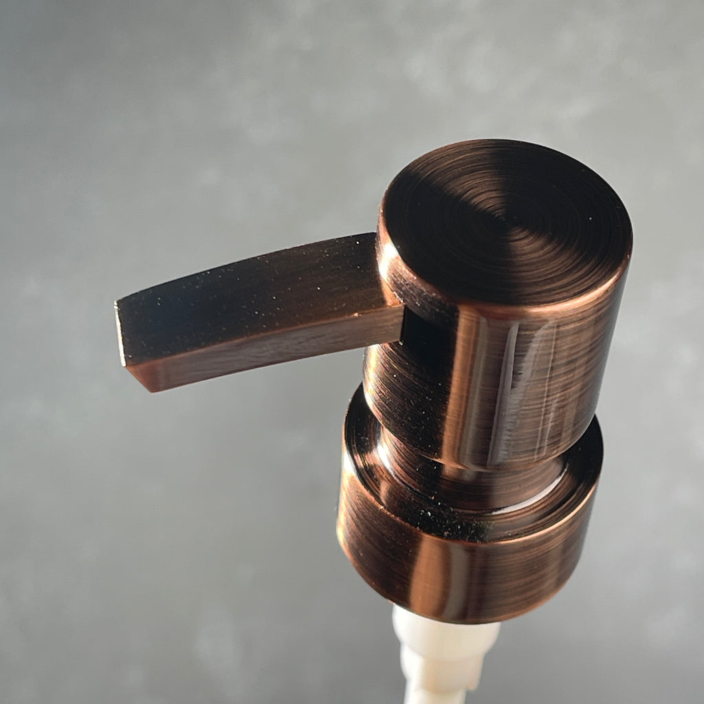 copper heavy duty flat head soap pump dispenser