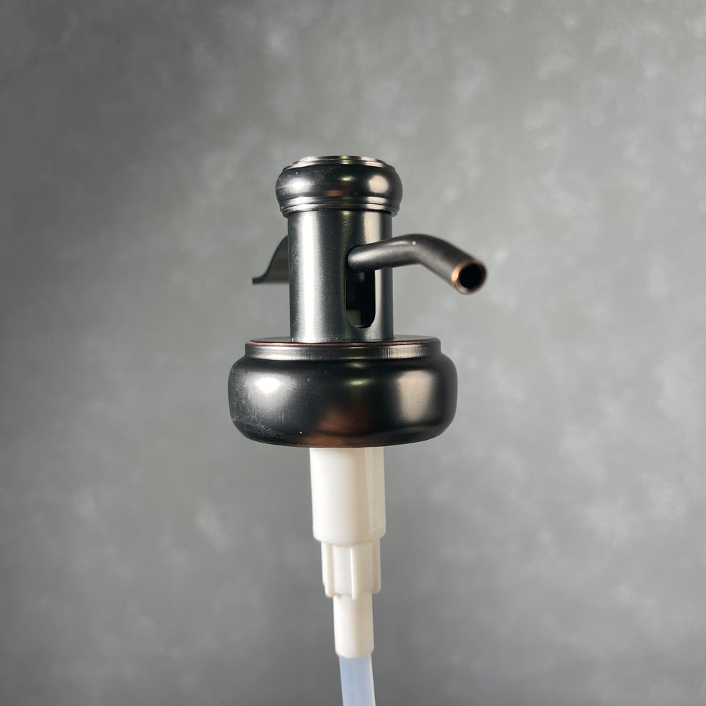 water well style soap pump in oil rubbed bronze finish
