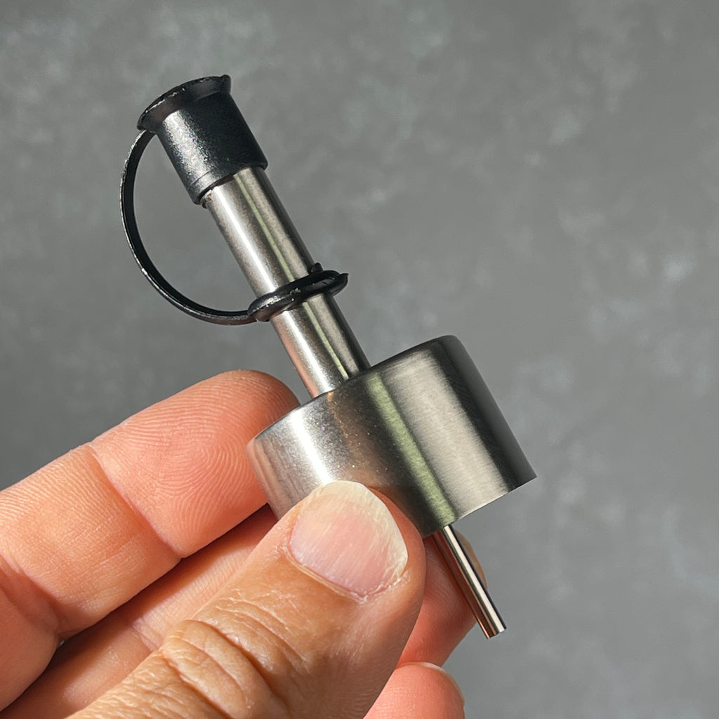 brushed stainless pour spout 28/400 thread size