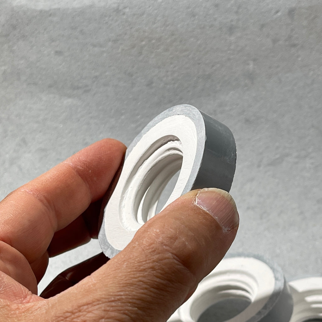 thread mold grey for making bottle threads in  lower shrinkage clay