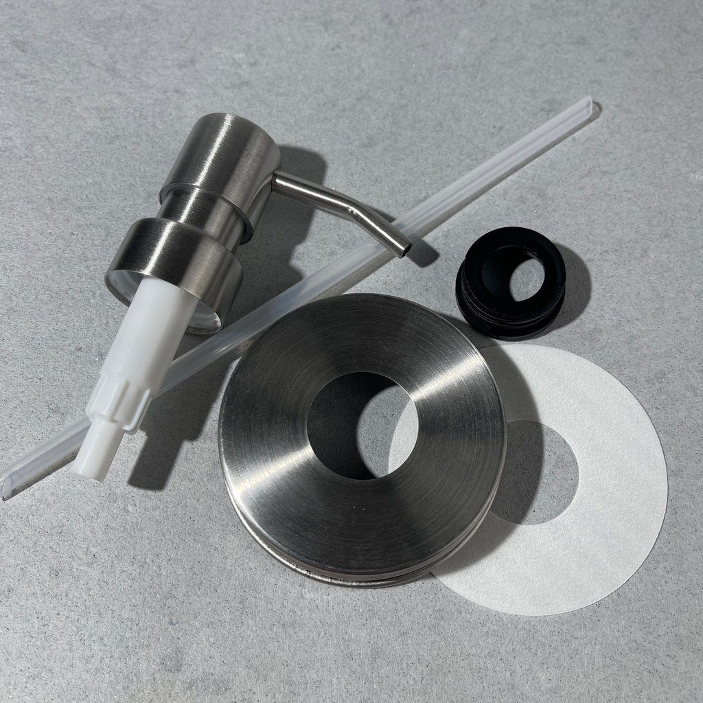 ez pleaser stainless steel canning jar  to soap pump conversion kit