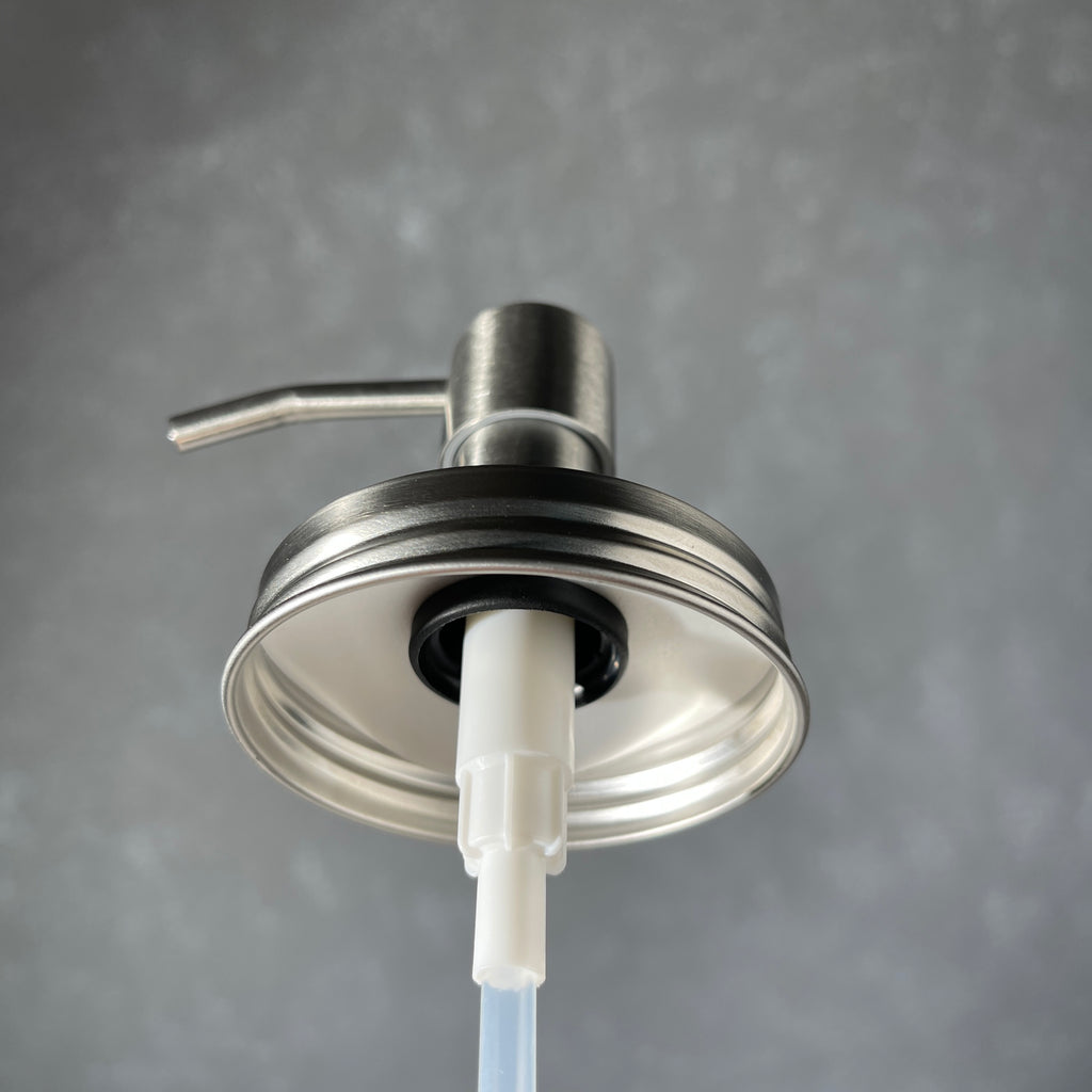 ez pleaser stainless steel canning jar  to soap pump conversion kit