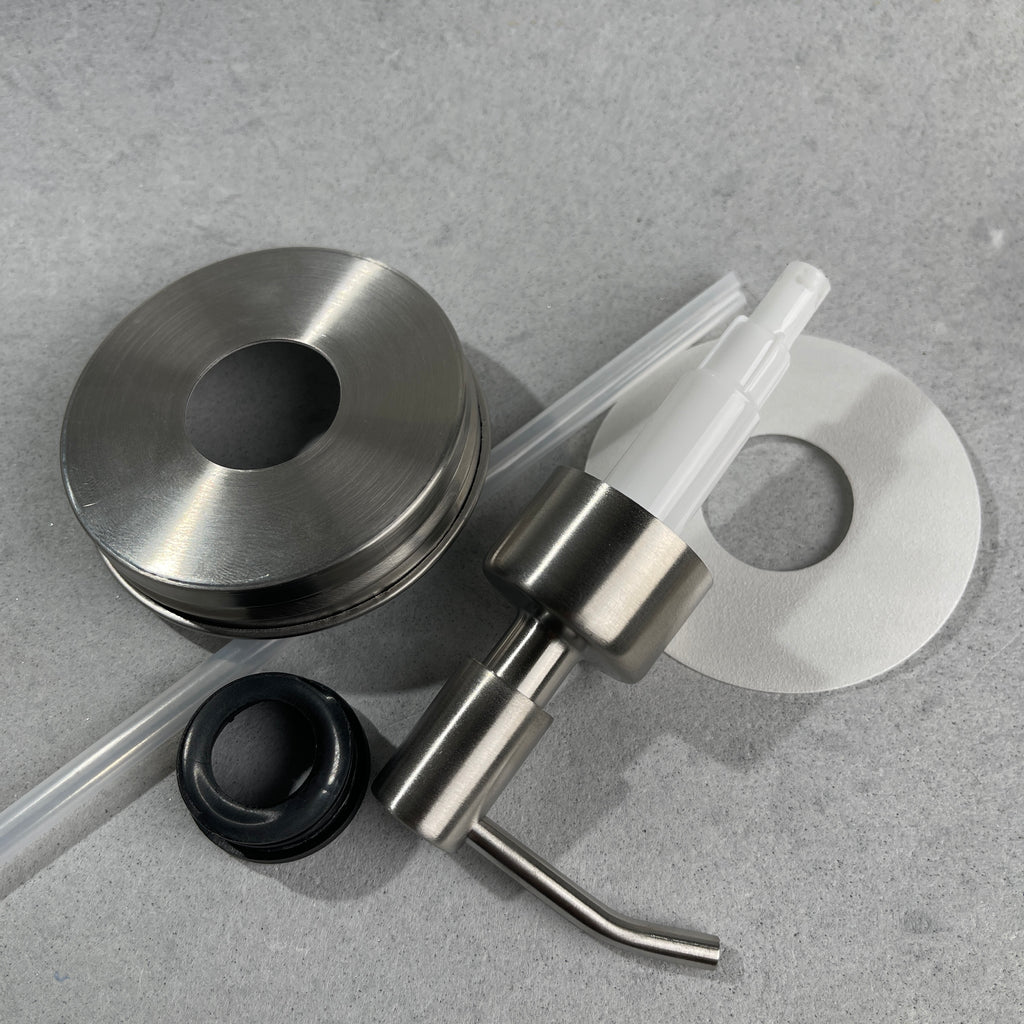 mason jar soap pump kit stainless steel slim and sleek stainless steel soap pump