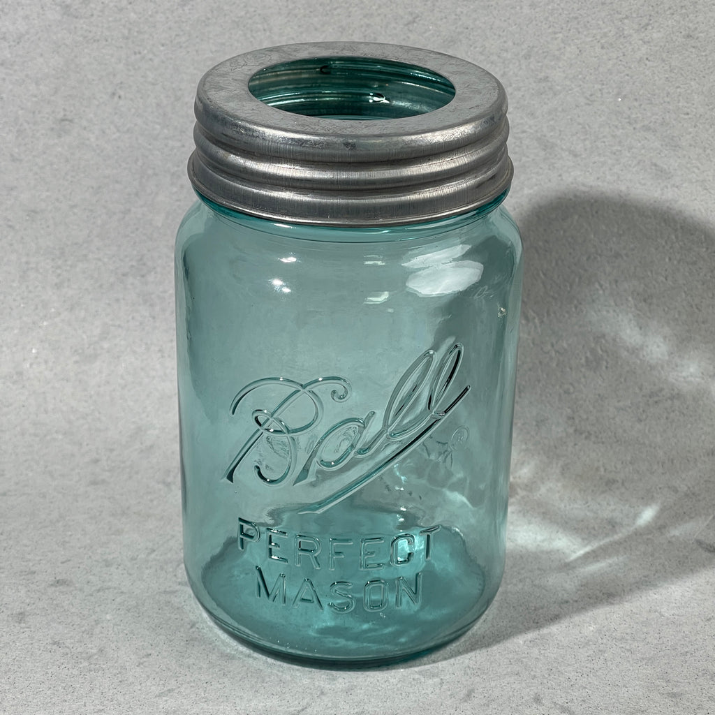 mason jar adapter lid galvanized metal regular mouth