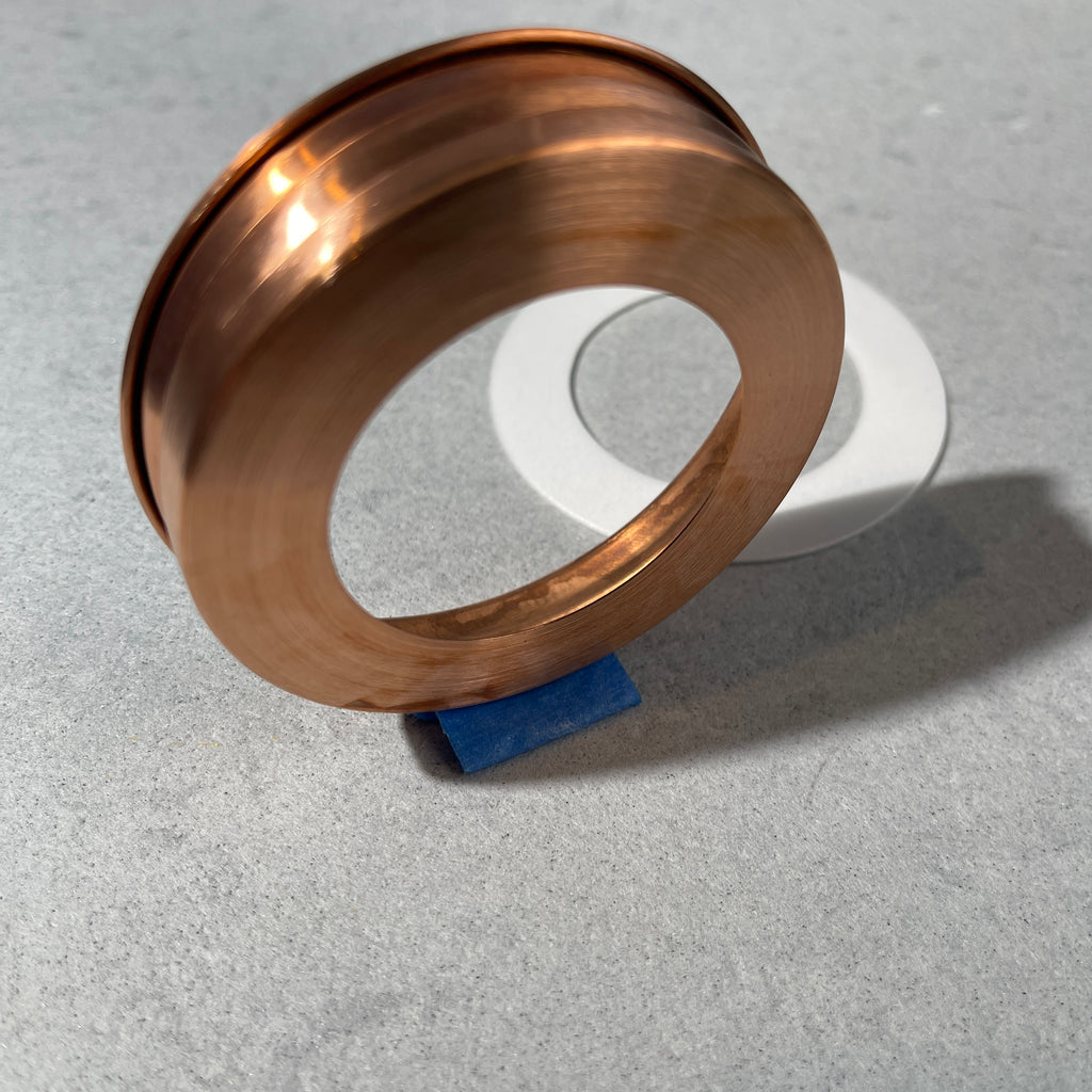  solid copper mason jar lid - lid band with foam collar size hole