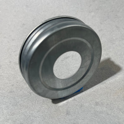 galvanized  soap pump adapter lid for regular mouth mason jars with poly liner