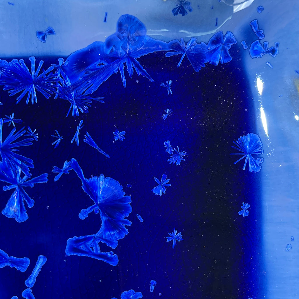 cobalt blue macro crystalline tray by Hong Rubinstein OneDream Design TM