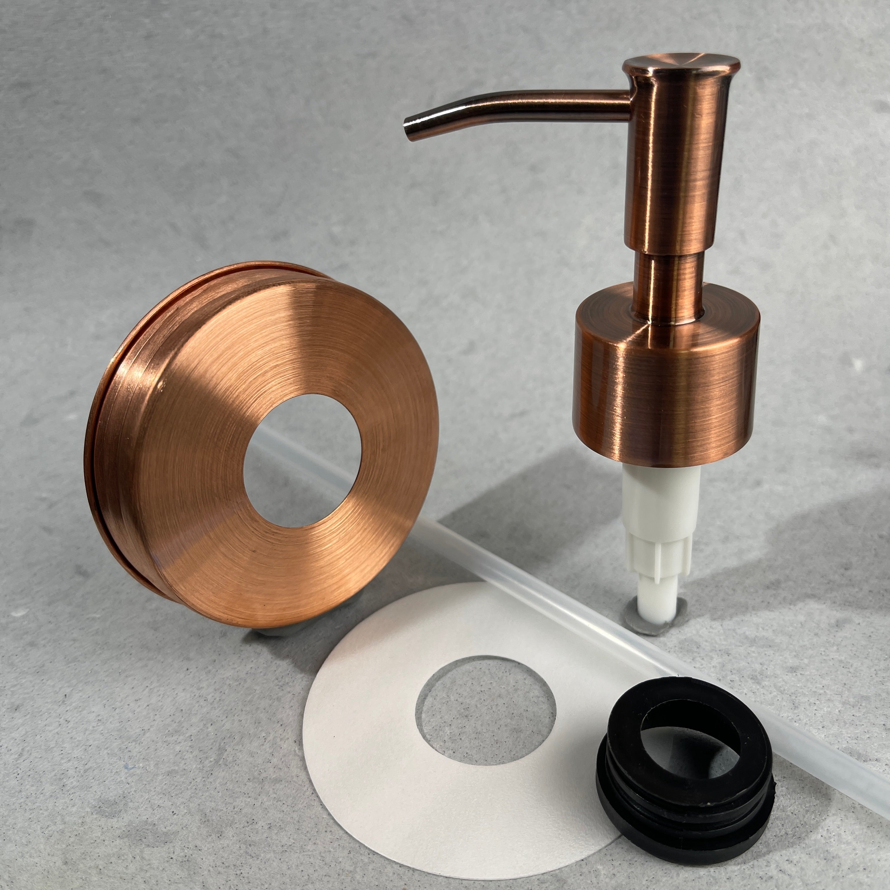 mason jar soap pump kit true solid copper lid copper plated skinny soap pump