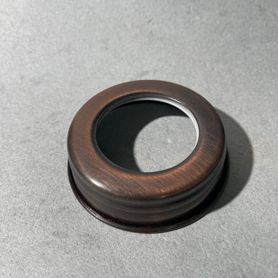 mason jar soap pump or lid adapter band in bronze finish regular mouth