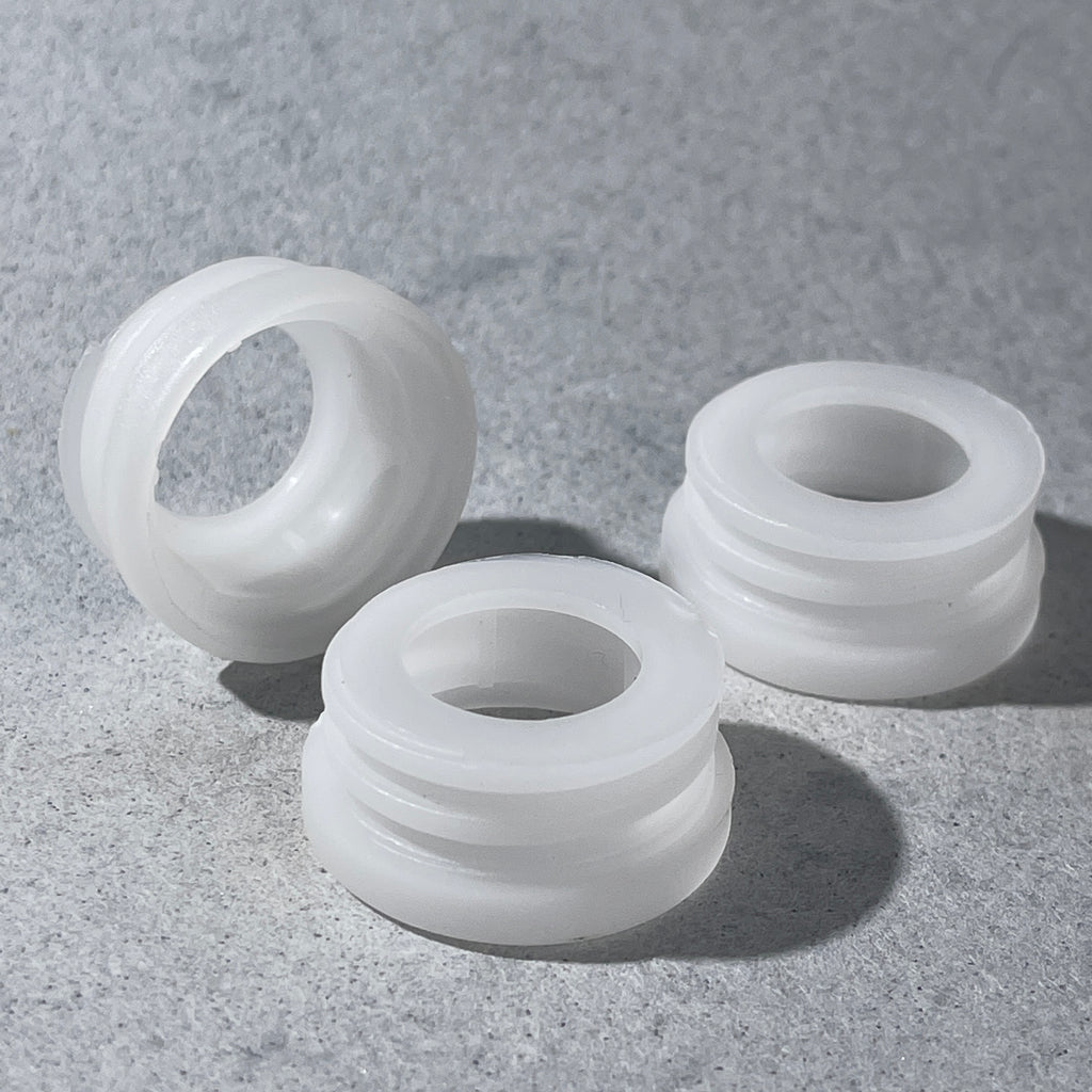 Glue Down collar rings-  white For dispensers with no threads