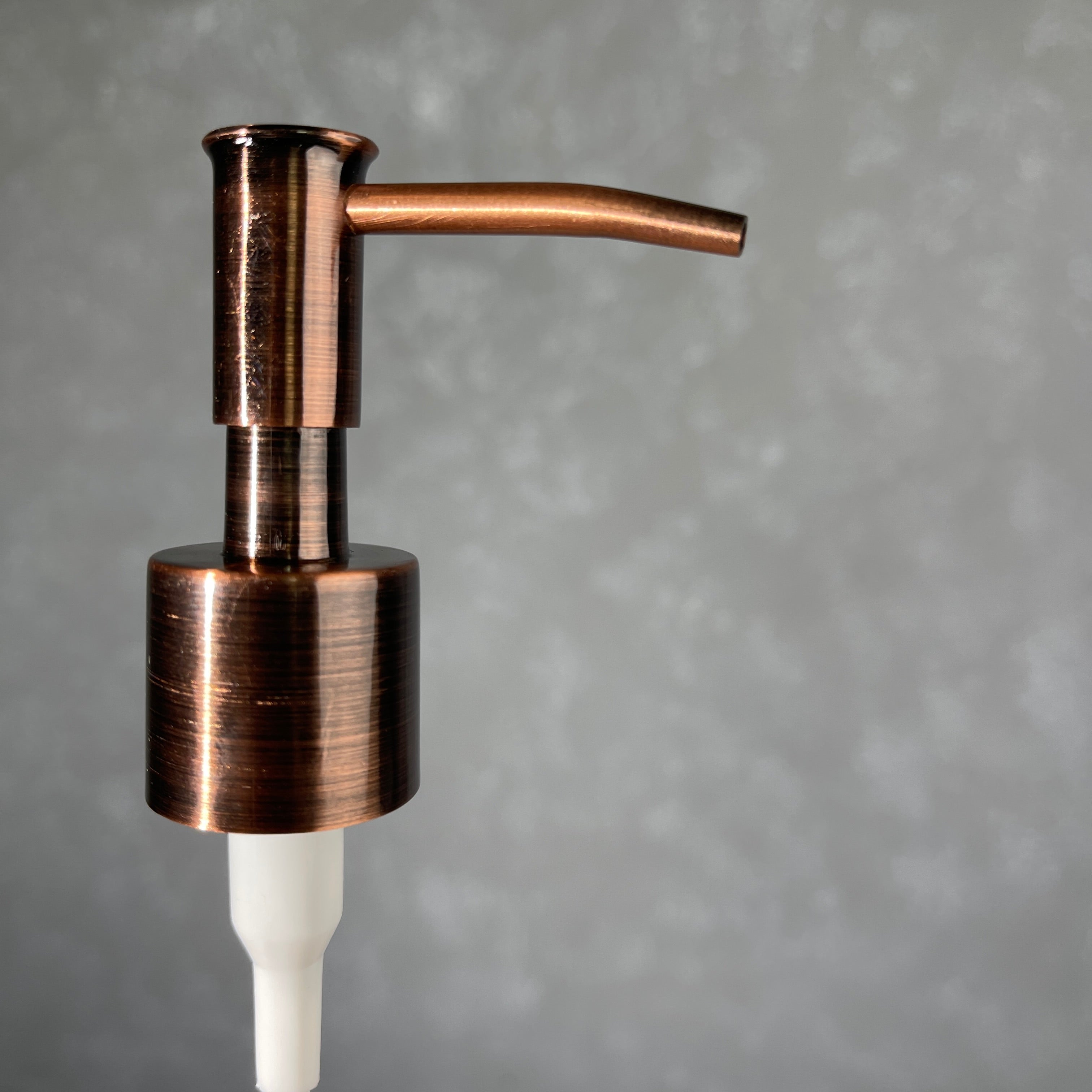 copper finish metal 24-410 size skinny head soap or lotion pump 1 cc size dispensing