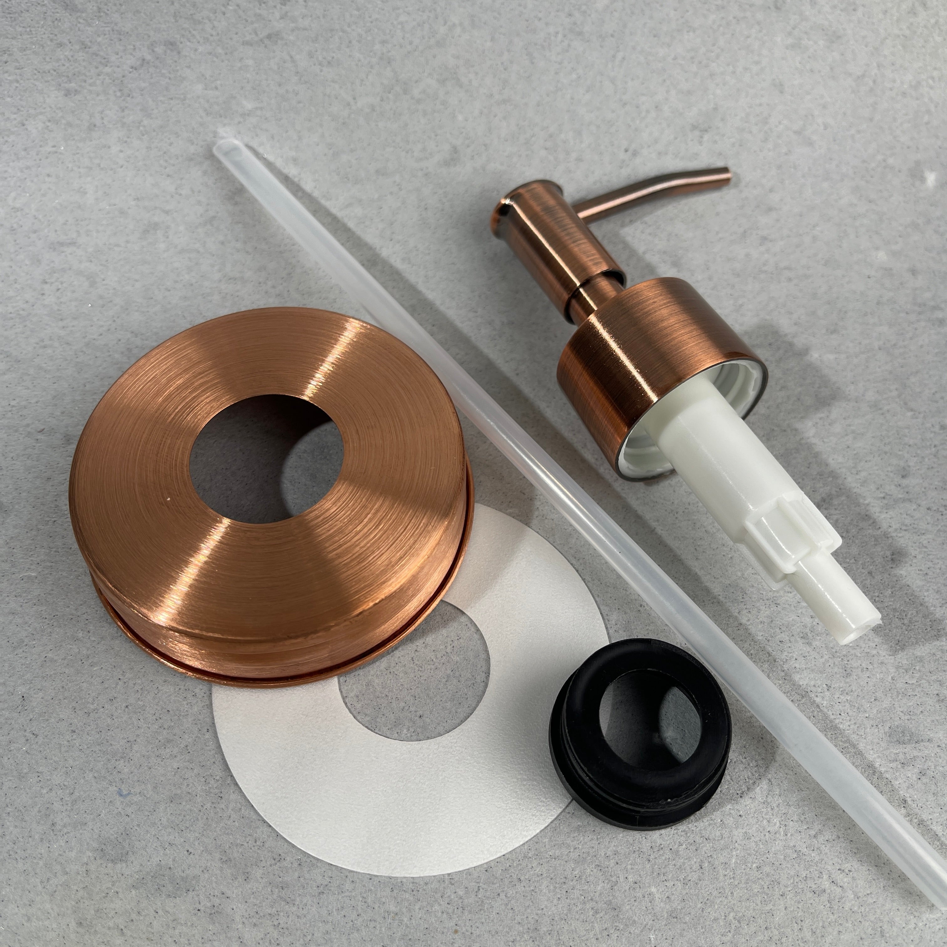 mason jar soap pump kit true solid copper lid copper plated skinny soap pump