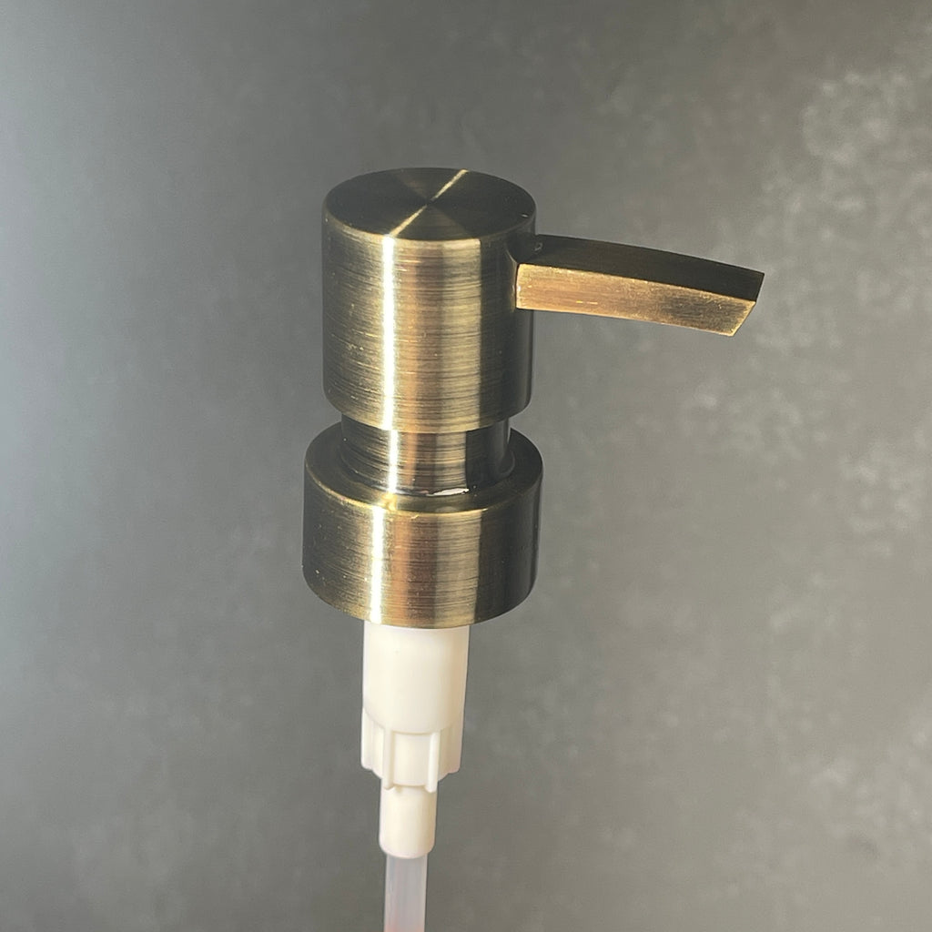 heavy duty flat head brass soap dispanser top