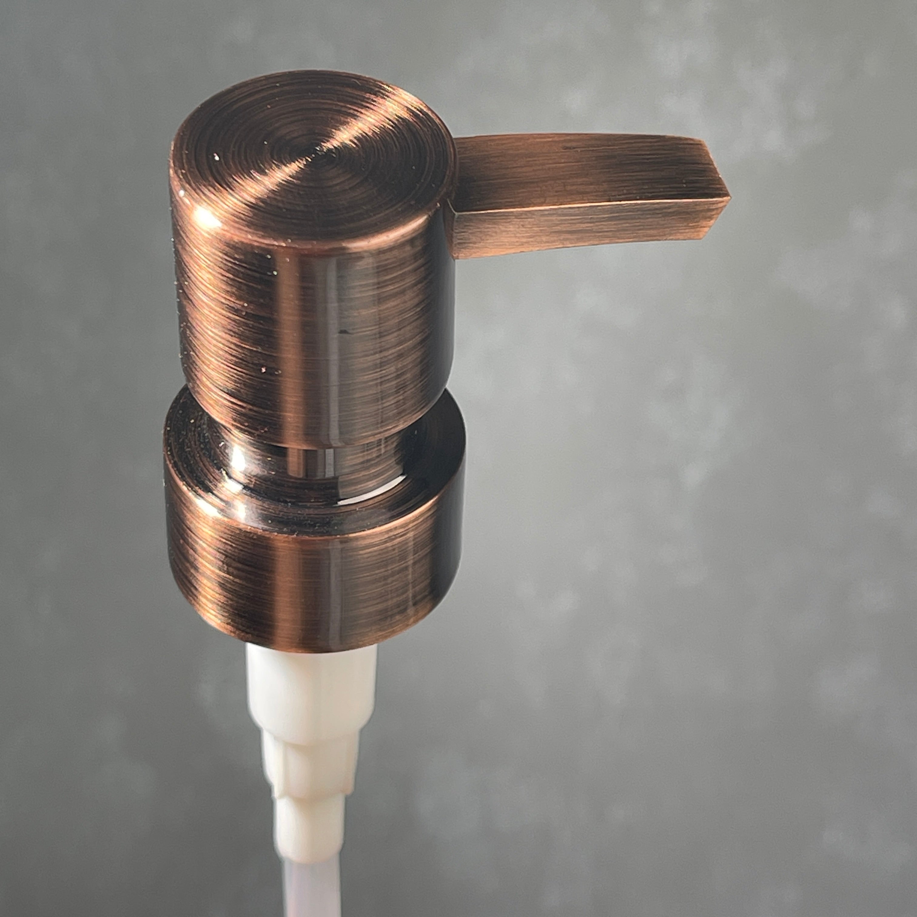 copper heavy duty flat head soap pump dispenser