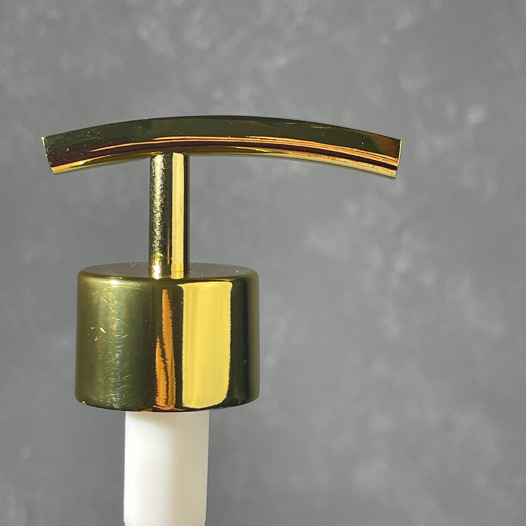 gold finish metal soap dispenser pump rainbow 2cc model