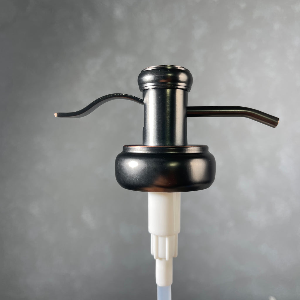 water well style soap pump in oil rubbed bronze finish