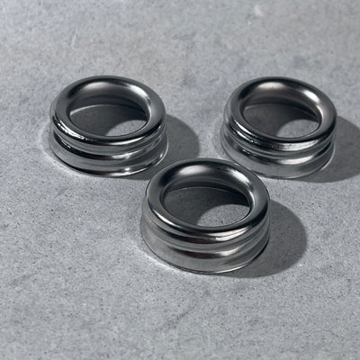 Glue Down Steel Collars Stainless For dispensers with no threads