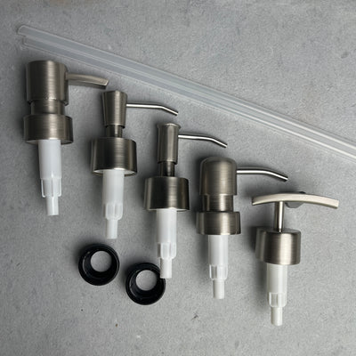 Soap Pump Top Replacement Dispenser Stainless Steel & Fits Beer Wine and Liquor Bottles
