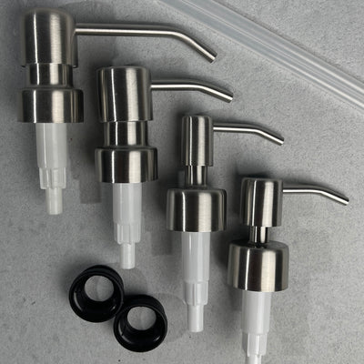 Soap Pump Top Replacement Dispenser  304 Stainless Steel & Fits Beer Wine and Liquor Bottles