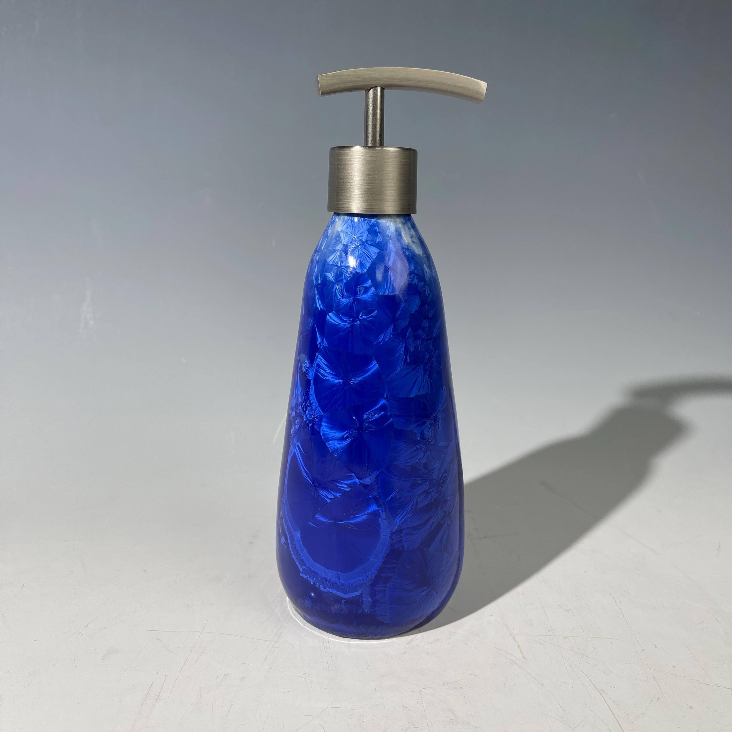 Soap Pump, Lotion and Hand Pump Electric Cobalt wavelength vibration crystalline glazed
