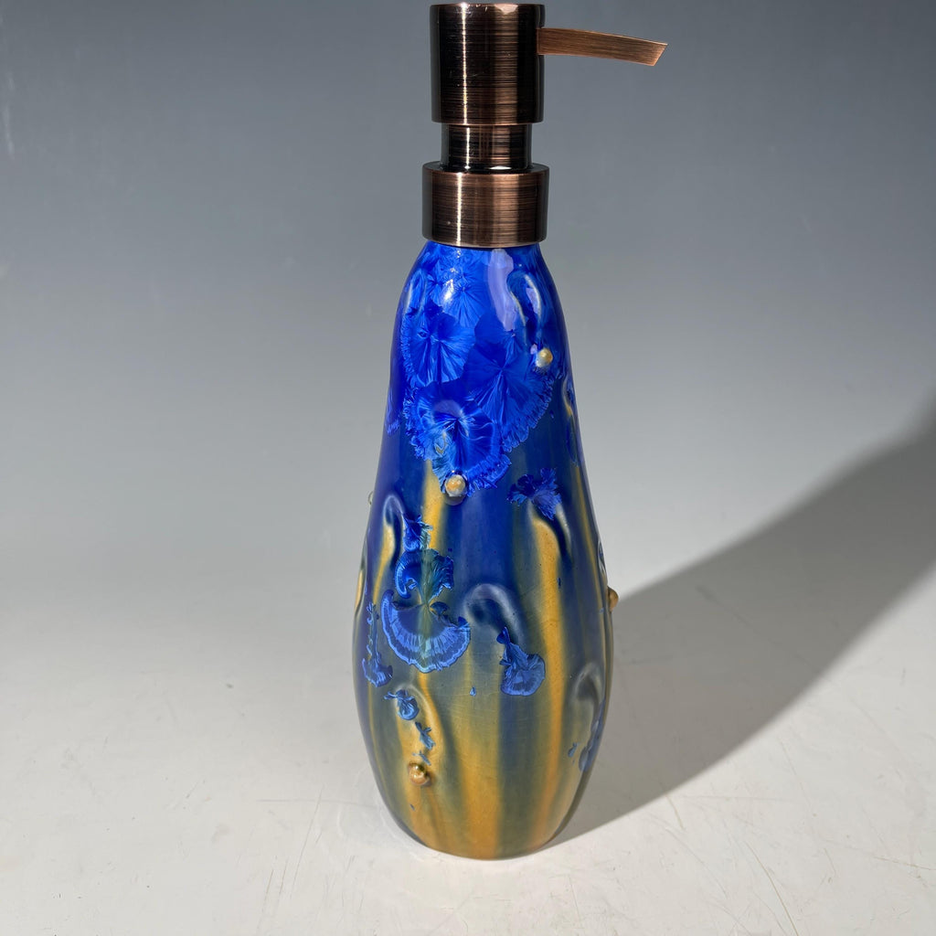 Soap Pump, Taller Lotion Dispenser Pump paisley dissemblance fractal Crystalline Glaze
