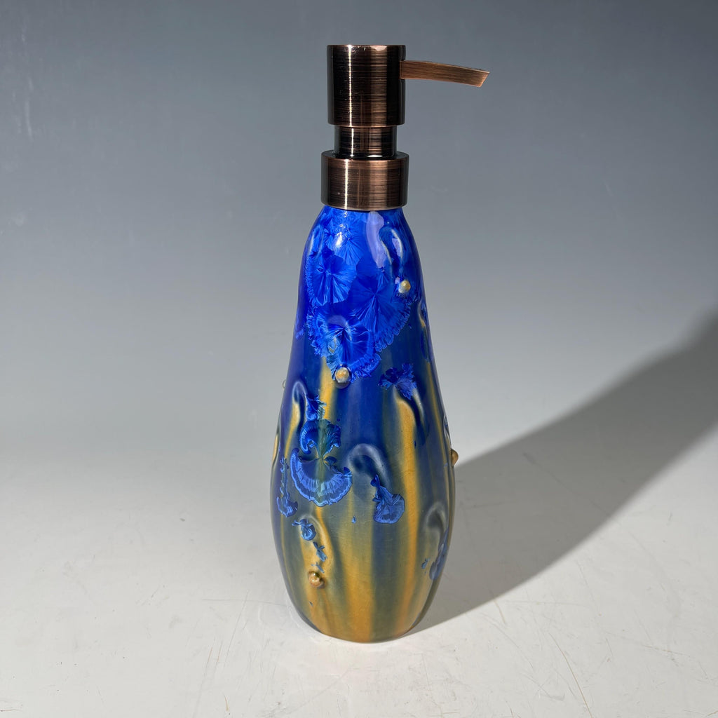Soap Pump, Taller Lotion Dispenser Pump paisley dissemblance fractal Crystalline Glaze