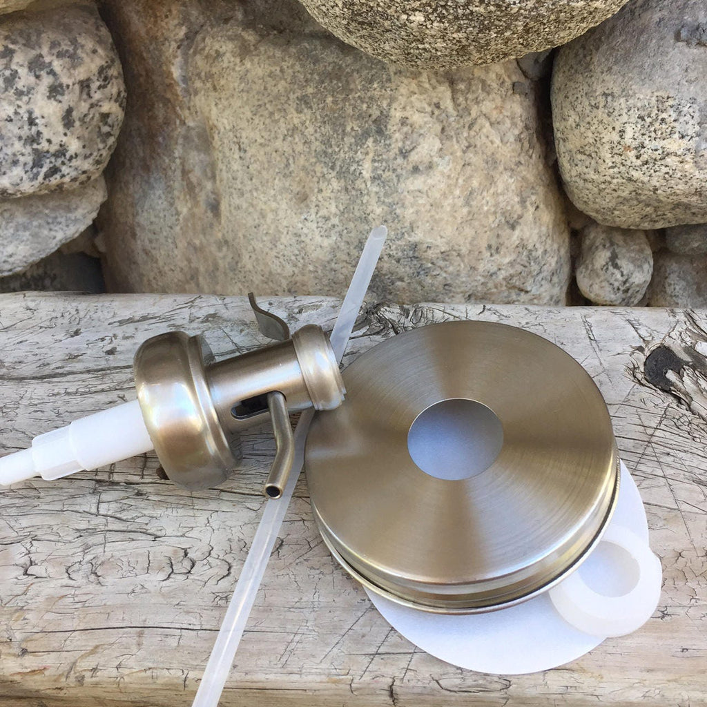 Mason Jar Soap Pump Kit Old Fashioned Well Pump Wide Mouth 304 lid