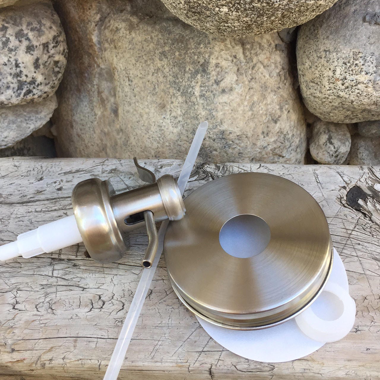 Mason Jar Soap Pump Kit Old Fashioned Well Pump Wide Mouth 304 lid