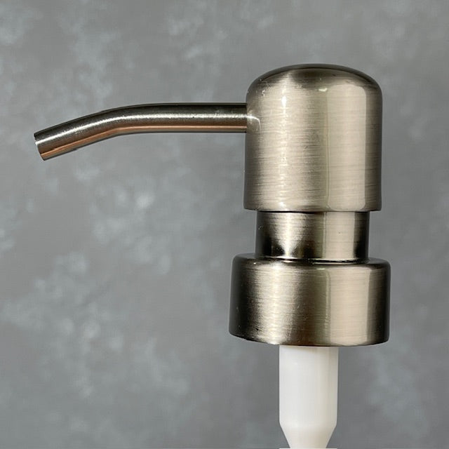 stainless finish metal soap pump dispenser