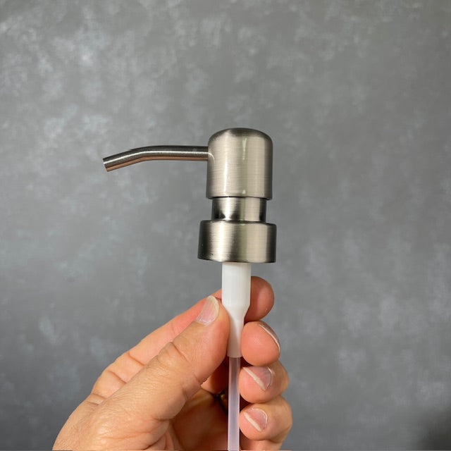Soap Pump Top -Bird Head- Stainless Finish 1cc