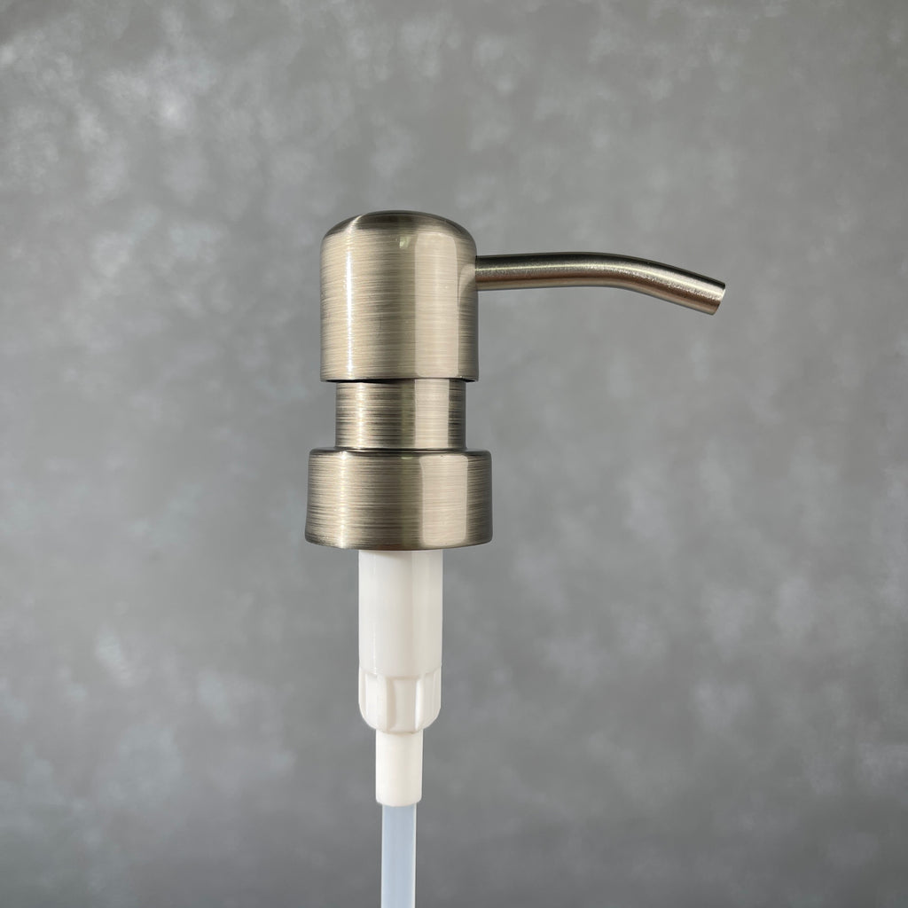 stainless finish metal soap pump dispenser